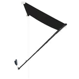 ZNTS Retractable Awning with LED 250x150 cm Anthracite 145917