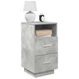 Bedside Cabinets 2 pcs with 2 Drawers Concrete Grey 36x36x68 cm 858585