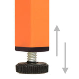 Nightstand Orange 35x35x51 cm Steel 336210