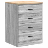 Garage Storage Cabinet Grey Sonoma 60x51x85 cm Solid Wood Pine 860603