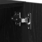 Wall Cabinet Black Oak 60 x 30 x 70 cm Engineered Wood 862798