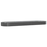 Garden Raised Bed Galvanised Steel 523x140x36 cm Anthracite 319046