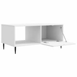 Coffee Table High Gloss White 90 x 50 x 40 cm Engineered Wood 894499