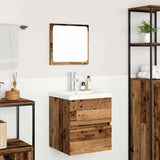 Bathroom Furniture Set 2 pcs Old Wood and White Engineered Wood 3393510