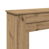 Fireplace Surround Artisan Oak 90x30x90 cm Engineered Wood 854597