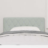 Headboard with Headboard Light Grey 100 cm Faux Leather 42007081