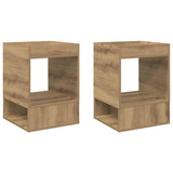 End Table 2 pcs Artisan Oak 40 x 40 x 56 cm Engineered Wood 890959