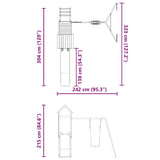Outdoor Playset Impregnated Wood Pine 3279078