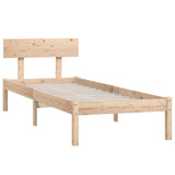 Bed Frame without Mattress Solid Wood 90x200 cm 810132