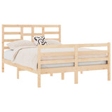 Bed Frame without Mattress Solid Wood 140x190 cm 3105840