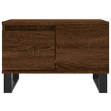 Coffee Table Brown Oak 55x55x36.5 cm Engineered Wood 830771