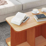 Coffee Table Wax Brown 80 x 39.5 x 33.5 cm Solid pine wood 873522
