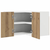 Hanging Cabinet Artisan Oak and White 57 x 57 x 40 cm 884193