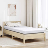 Mattress Topper White 90 x 190 x 10 cm Jaquard Fabric 4106244