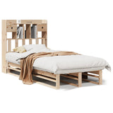 Bookcase Bed without Mattress 90x200 cm Solid Wood Pine 3323950