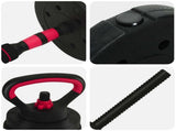 4-in-1 Dumbbell Set 40kg Black and Red Cement and Iron Sand 3442917