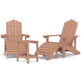 Garden Chair Brown High Density Polyethylene Medium 3095714