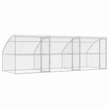 Dog Kennel 3 pcs Silver 6 x 2 x 2 m Galvanised steel 3368334