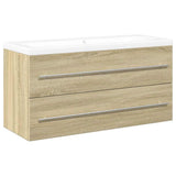 2 Piece Bathroom Furniture Set Sonoma Oak Engineered Wood 3325048