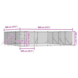 Outdoor Dog Kennel Silver 8x8x2 m Galvanised Steel 3190464