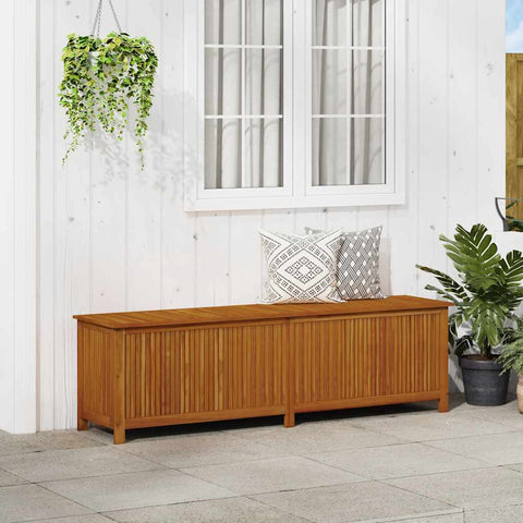 Garden Storage Box 200x50x58 cm Solid Acacia Wood 316500