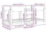 Bunk Bed for Kids Old Wood 100 x 200 cm Engineered Wood 3410513