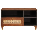 TV Cabinet with Drawer Brown 80 x 33.5 x 46 cm Solid Mango Wood 4018897