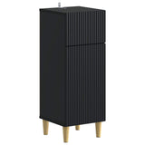 2 Piece Bathroom Cabinet Set ARNHEM Black Engineered Wood 3417685