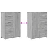 Sideboards 2 pcs Grey Sonoma 60x31x84 cm Engineered Wood 3276593