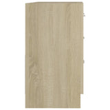 Sink Cabinet Sonoma Oak 63x30x54 cm Engineered Wood 804187
