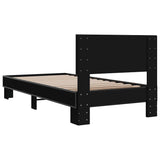 Bed Frame without Mattress Black 75x190 cm Small Single 845812