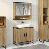 Bathroom Sink Cabinet with Storage Artisan oak 65 x 33 x 60 cm 883615