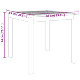 ZNTS 5 Piece Garden Dining Set Solid Wood Acacia 3206276