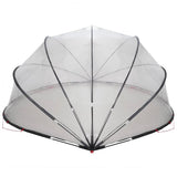 Pool Dome Folding Manual Transparent 546 x 516 x 250 cm PVC 42001129