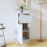 Sideboard White 30x30x70 cm Engineered Wood 811115