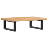 Basin Shelf Wall Mounted Steel and Solid Wood Oak 3302341
