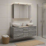 Bathroom Furniture Set 4 pcs Grey Sonoma 100 x 14.5 x 70 cm 3406740