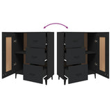 812232 Sideboard Black 69,5x34x90 cm Engineered Wood