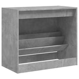 Shoe Cabinet Concrete Grey 80x42x69 cm Engineered Wood 840004