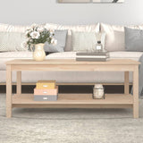 ZNTS Coffee Table 110x55x45 cm Solid Wood Pine 822272