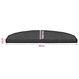 Self-adhesive Stair Mats 15 pcs Anthracite 80 x 24.5 x 3.5 cm 42038635