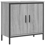 Bathroom Sink Cabinet Grey Sonoma 60x30x60 cm Engineered Wood 842449