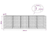 Gabion with 5 mm Wire and 10x10 cm Mesh 500x50x200 cm 3465268