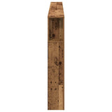 Headboard Cabinet with Shelf Old Wood 220 x 18.5 x 102.5 cm 862090