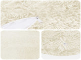 Cushion with Pillow HEERLEN 6 pcs White PV Fleece 929872