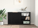 Sideboard Black Oak 100 x 33 x 75 cm Engineered Wood 882827
