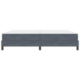 Box Spring Bed with Mattress Dark Grey 200 x 210 cm Fabric 3398762