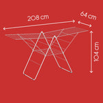 ZNTS Metaltex Wing Drying Rack Amsterdam 32 m 430392