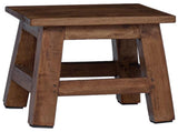 Stool Natural 26 x 26 x 26 cm Mahogany Wood 42012393