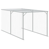 Chicken Cage with Run Light Grey 110x1017x110 cm Galvanised Steel 3189097